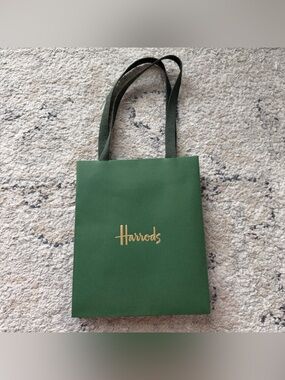 Harrods of London England Small Paper Bag, Giftbag
